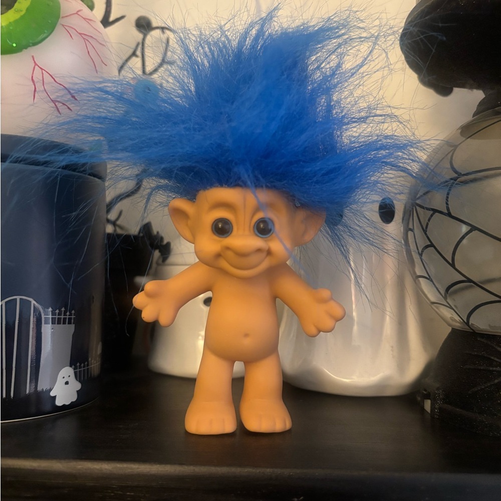 Blue Hair Troll Doll